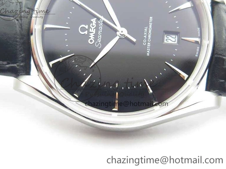0124 AllSeason Seamaster Edizione Venezia SS Best Edition Black Dial On Leather Strap A 8122